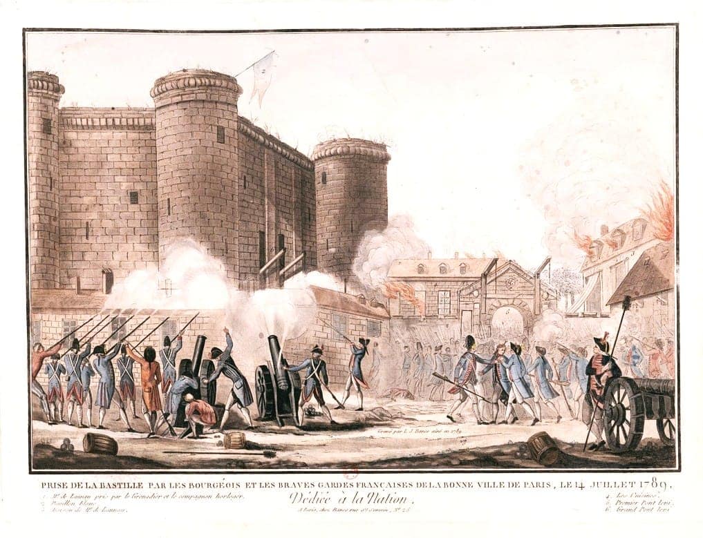 Prise de la Bastille par les Gardes Françaises et les bourgeois de Paris, 14 juillet 1789