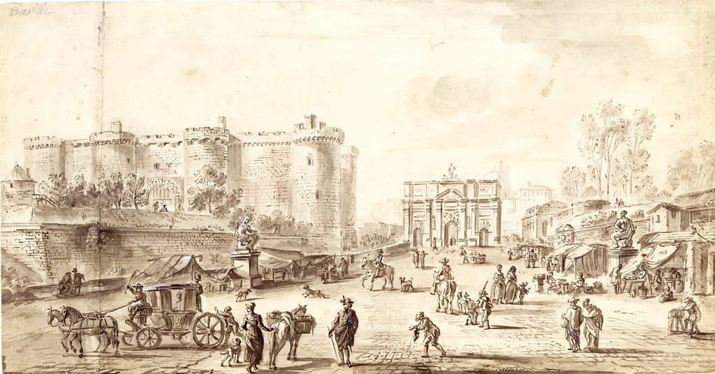 Les huit tours de la forteresse qui abritent les cachots de la Bastille terrorisaient Paris avant 1789