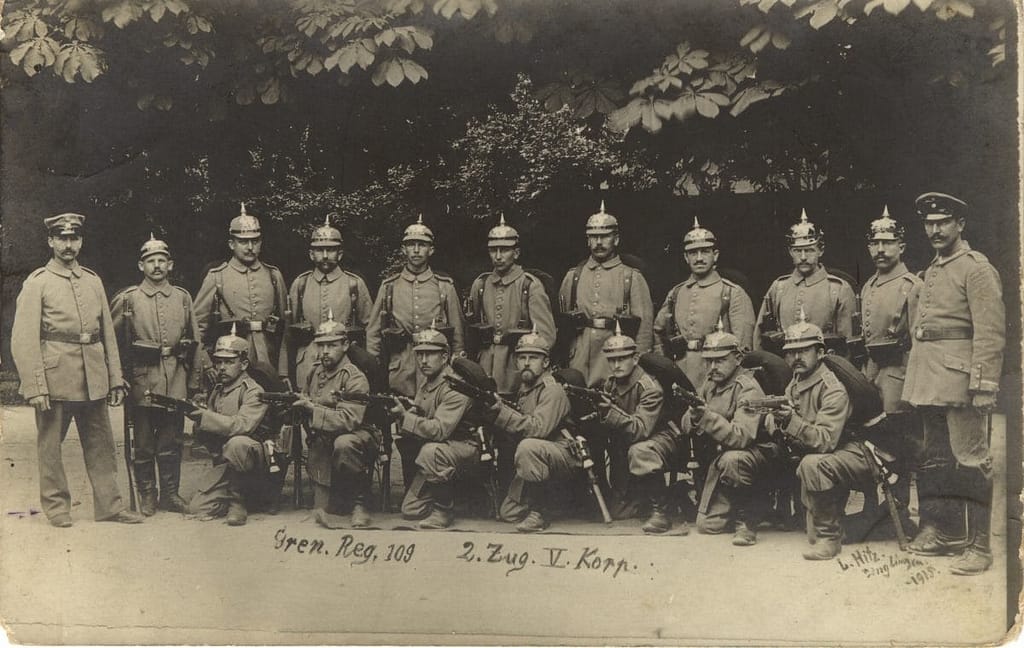 109e régiment badois — grenadiers du Gren. Reg. 109, 2e section, 1915