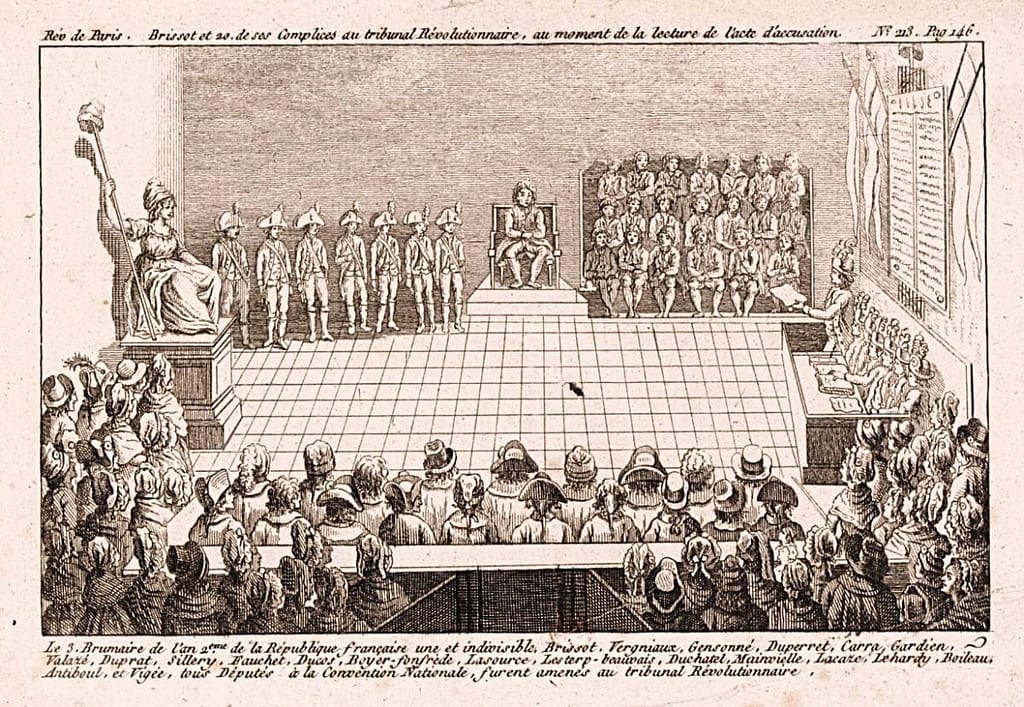 Le tribunal révolutionnaire qui jugea Fauchet
