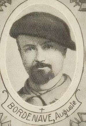 Portrait de BORDENAVE Auguste, vicaire-instituteur, prêtre soldat de la Première Guerre mondiale