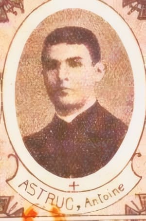 Portrait de Antoine Astruc, séminariste du diocèse de Montpellier, Livre d'or du Clergé 1914-1918