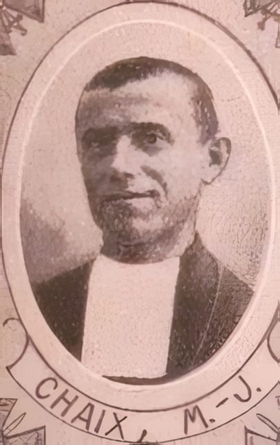Portrait de CHAIX Martin Joseph, professeur, prêtre soldat de la Première Guerre mondiale