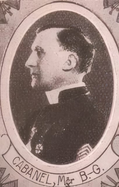Portrait de CABANEL Benjamin Gilles, chanoine — protonotaire apostolique — aumônier titulaire, prêtre soldat de la Première Guerre mondiale