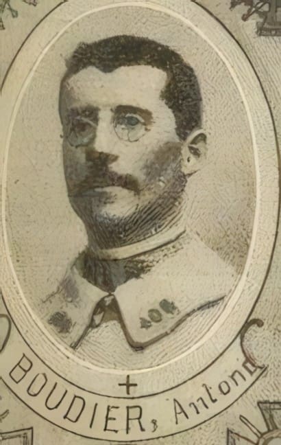 Portrait de BOUDIER Antonin, professeur, prêtre soldat de la Première Guerre mondiale