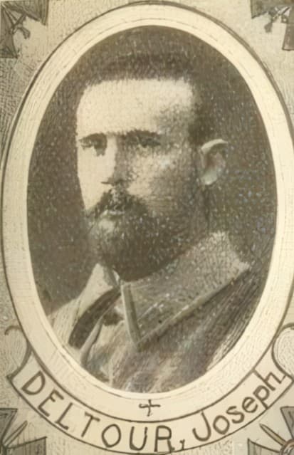Portrait de DELTOUR Joseph Cyrille Victor, novice, prêtre soldat de la Première Guerre mondiale
