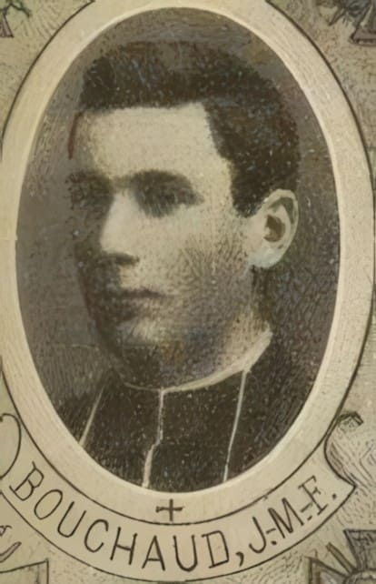 Portrait de bouchaud-de-mazaubrun J-M-F, clerc tonsuré, prêtre soldat de la Première Guerre mondiale