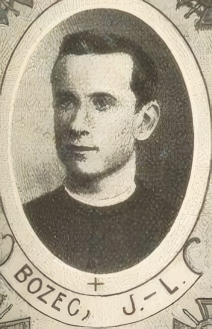 Portrait de BOZEC Jean-Louis, professeur à l'école apostolique d'Ingelmunster, brancardier-aumônier volontaire, prêtre soldat de la Première Guerre mondiale
