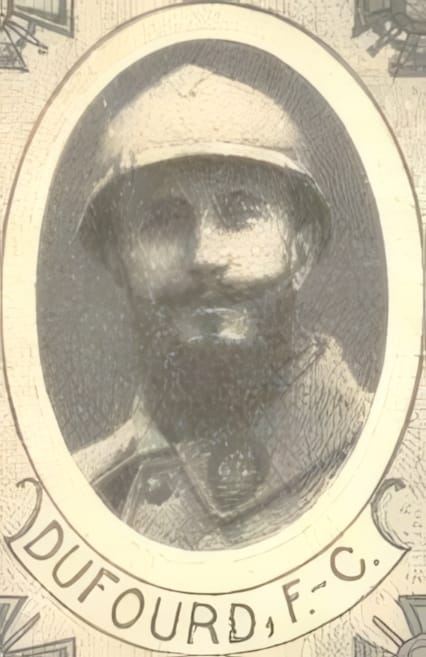 Portrait de DUFOURD François, vicaire à l'Annonciation à Lyon — aumônier bénévole, prêtre soldat de la Première Guerre mondiale