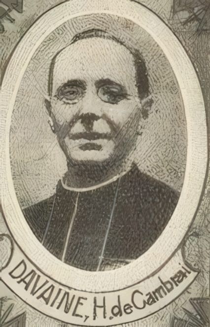 Portrait de DAVAINE Henri, curé, prêtre soldat de la Première Guerre mondiale