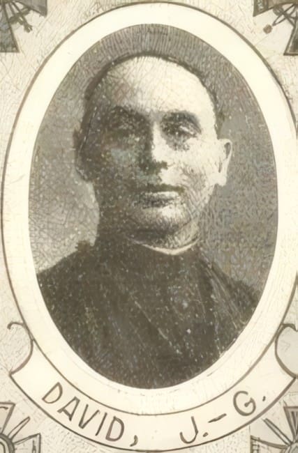 Portrait de DAVID Jean Gustave, curé, prêtre soldat de la Première Guerre mondiale