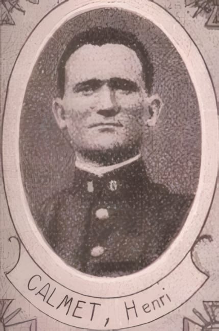Portrait de CALMET Henri, missionnaire, prêtre soldat de la Première Guerre mondiale