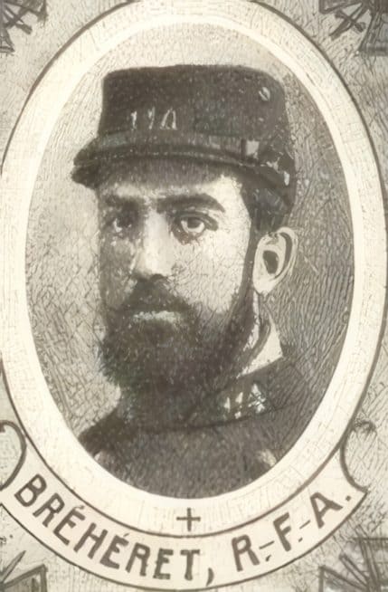 Portrait de BRÉHÉRET René-François-Auguste, scolastique, prêtre soldat de la Première Guerre mondiale