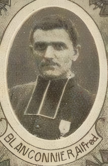 Portrait de BLANCONNIER Alfred, vicaire de cathédrale, prêtre soldat de la Première Guerre mondiale