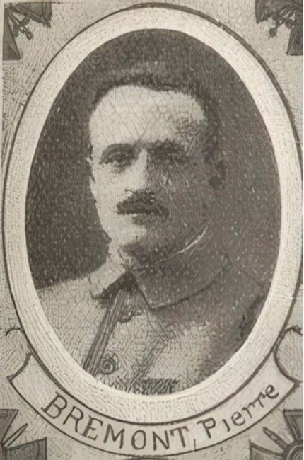 Portrait de BRÉMONT Pierre, clerc minoré, prêtre soldat de la Première Guerre mondiale