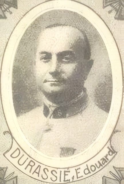 Portrait de DURASSIÉ Édouard, vicaire, prêtre soldat de la Première Guerre mondiale