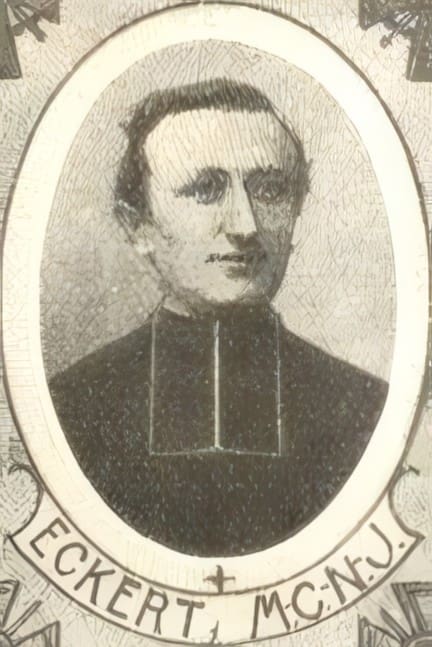 Portrait de ECKERT Charles Marie Nicolas Joseph, vicaire, prêtre soldat de la Première Guerre mondiale