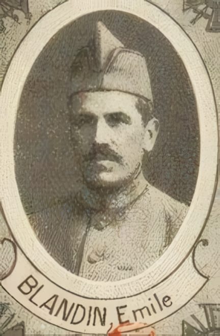 Portrait de BLANDIN Émile, curé, prêtre soldat de la Première Guerre mondiale