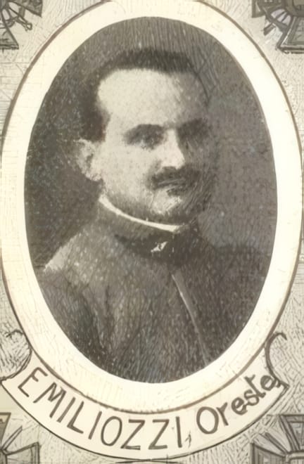 Portrait de EMILIOZZI Oreste, prêtre, prêtre soldat de la Première Guerre mondiale
