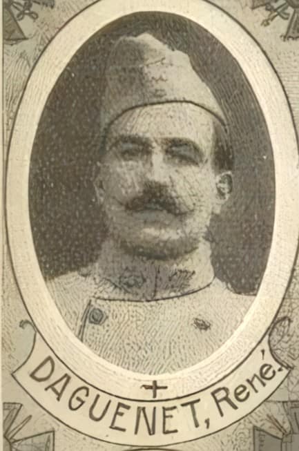 Portrait de DAGUENET René, vicaire, prêtre soldat de la Première Guerre mondiale