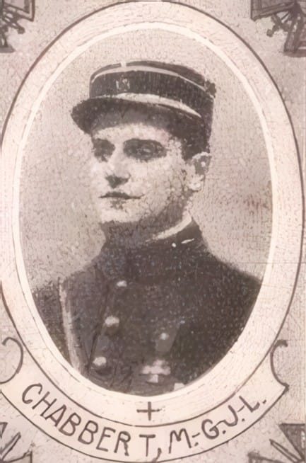 Portrait de CHABBERT Marcel Germain Jules Louis, clerc minoré, prêtre soldat de la Première Guerre mondiale