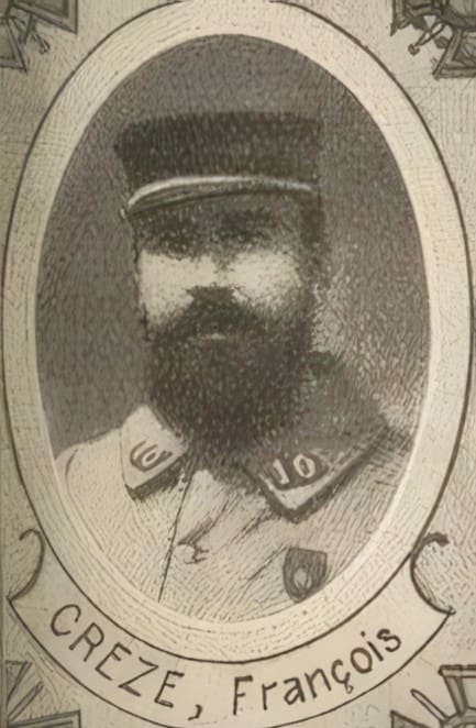 Portrait de CRÉZÉ François, vicaire, prêtre soldat de la Première Guerre mondiale