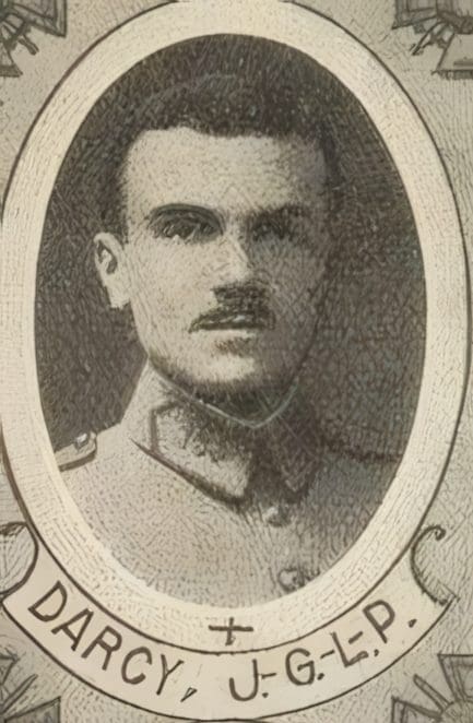 Portrait de DARCY Jean Gérard Lazare Pierre, séminariste, prêtre soldat de la Première Guerre mondiale