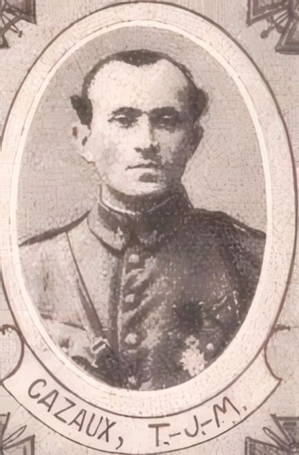 Portrait de CAZAUX Théotime Jean Marie, professeur / Vicaire, prêtre soldat de la Première Guerre mondiale