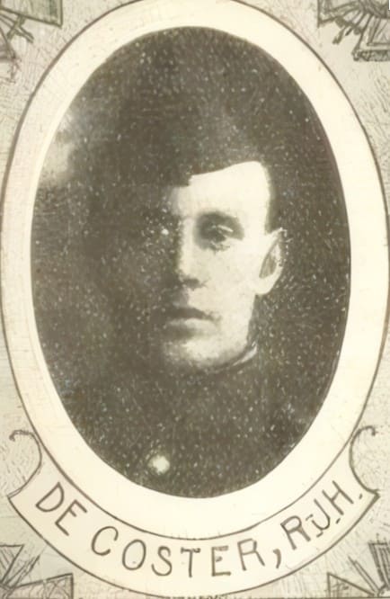 Portrait de DE COSTER Rémy Joseph Henri, scolastique, prêtre soldat de la Première Guerre mondiale