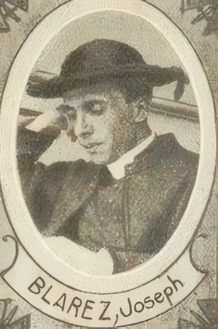 Portrait de BLAREZ Joseph, vicaire, prêtre soldat de la Première Guerre mondiale