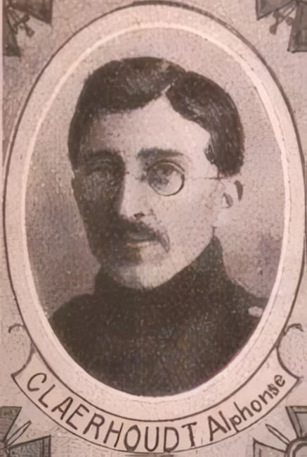 Portrait de CLAERHOUDT Alphonse, religieux, prêtre soldat de la Première Guerre mondiale