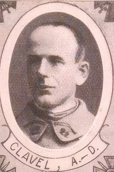 Portrait de CLAVEL Denis Alfred, vicaire, prêtre soldat de la Première Guerre mondiale