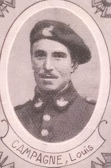 Portrait de CAMPAGNE Louis, séminariste, prêtre soldat de la Première Guerre mondiale