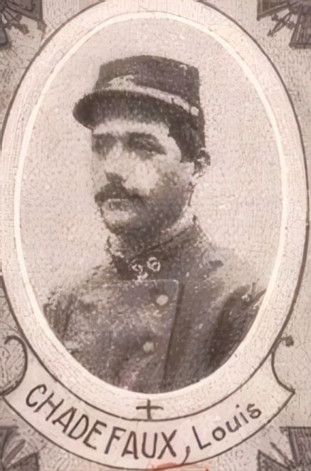 Portrait de CHADEFAUX Louis, professeur, prêtre soldat de la Première Guerre mondiale
