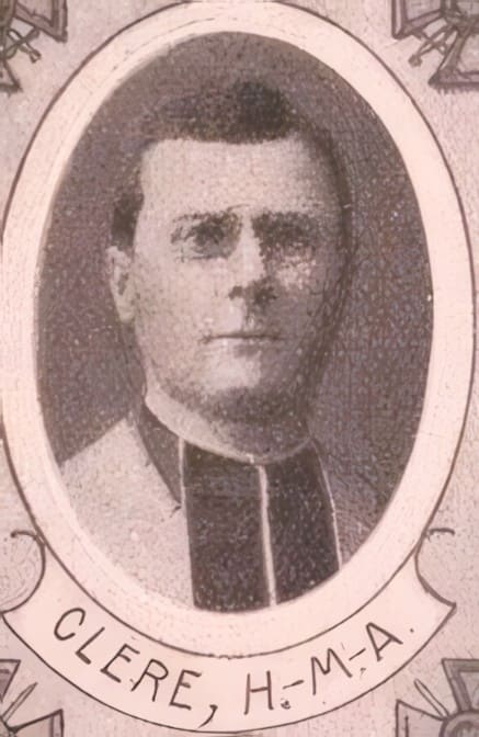 Portrait de CLÈRE Henri Marie André, chanoine titulaire, chancelier de l'archevêché, Légion d'Honneur. prêtre soldat de la Première Guerre mondiale