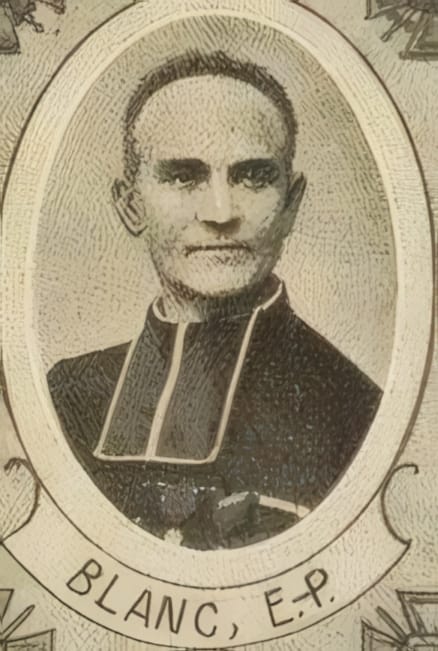 Portrait de BLANC Paul Théophile Eugène (Eugène Paul dans le Livre d'or), curé, prêtre soldat de la Première Guerre mondiale