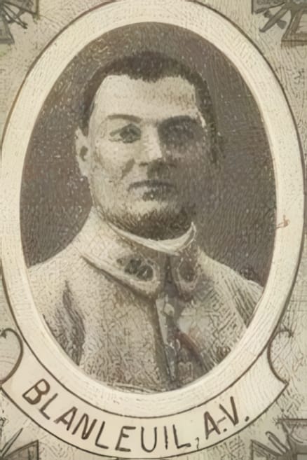 Portrait de BLANLEUIL Auguste-Vincent, vicaire, prêtre soldat de la Première Guerre mondiale