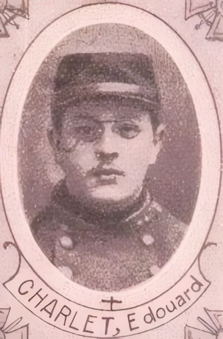 Portrait de CHARLET Édouard, séminariste, prêtre soldat de la Première Guerre mondiale