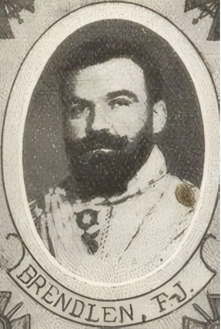Portrait de BRENDLEN François-Joseph, curé de Niedermorschwiller, prêtre soldat de la Première Guerre mondiale