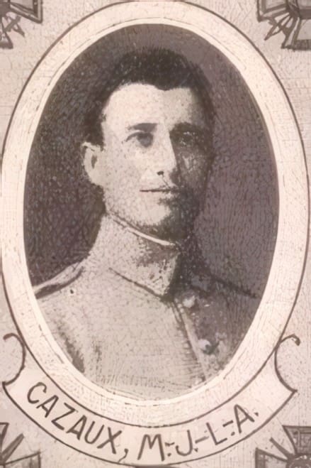 Portrait de CAZAUX Marie Joseph Louis Antoine, séminariste, prêtre soldat de la Première Guerre mondiale