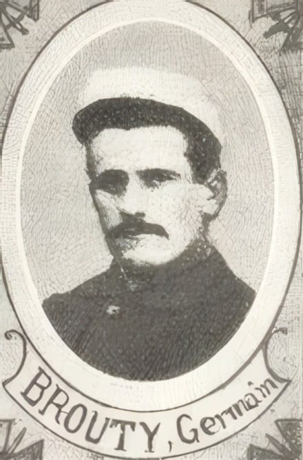 Portrait de BROUTY Germain, infirmier à l'asile Sainte-Marie de Clermont-Ferrand, prêtre soldat de la Première Guerre mondiale