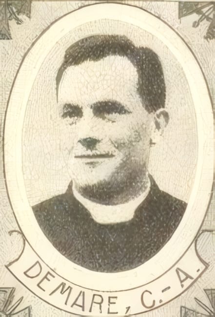 Portrait de DÉMARE Charles André, minoré / Vicaire, prêtre soldat de la Première Guerre mondiale
