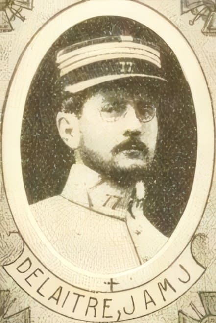 Portrait de DELAITRE Jean Anne Marie Joseph, prêtre — professeur (Externat St Hilaire, Niort), prêtre soldat de la Première Guerre mondiale