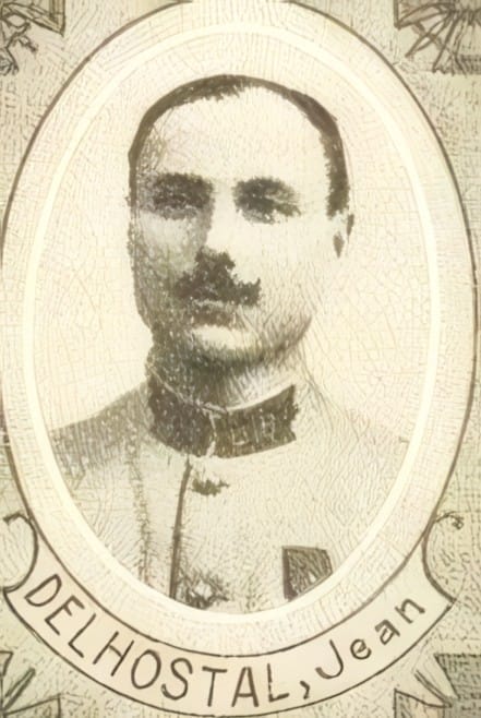 Portrait de DELHOSTAL Jean, vicaire puis curé, prêtre soldat de la Première Guerre mondiale