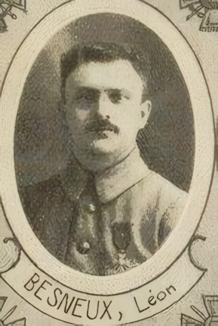 Portrait de BESNEUX Léon, prêtre à ehrenstein (hollande), prêtre soldat de la Première Guerre mondiale