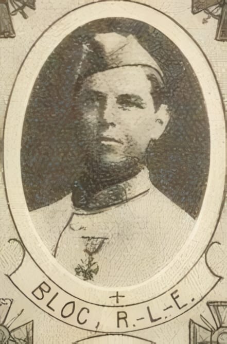 Portrait de BLOC René-Louis-Émile, séminariste, prêtre soldat de la Première Guerre mondiale