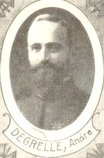 Portrait de DEGRELLE André, vicaire (N. D. des Victoires, puis N. D. de Vaugirard), prêtre soldat de la Première Guerre mondiale