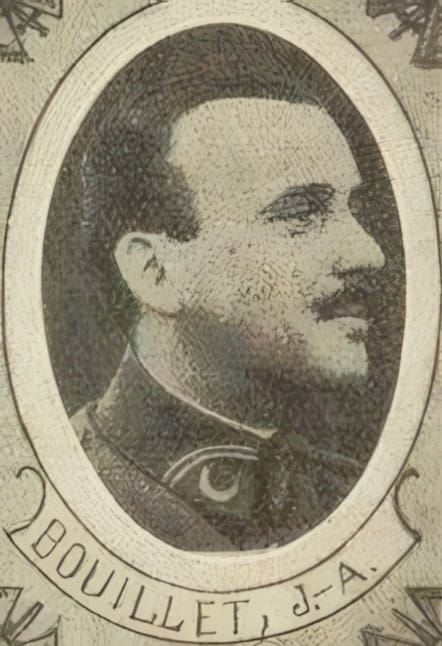 Portrait de BOUILLET Jean-Henri, religieux bénédictin à Chevetogne puis trappiste, lieutenant, prêtre soldat de la Première Guerre mondiale