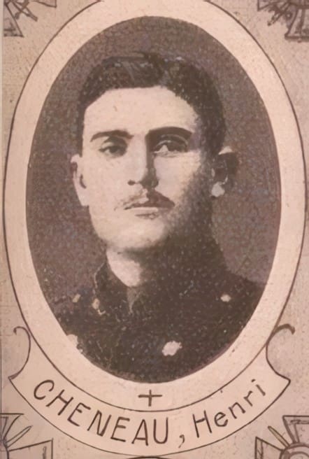 Portrait de CHÉNEAU Henry Jean Marie, clerc minoré, prêtre soldat de la Première Guerre mondiale