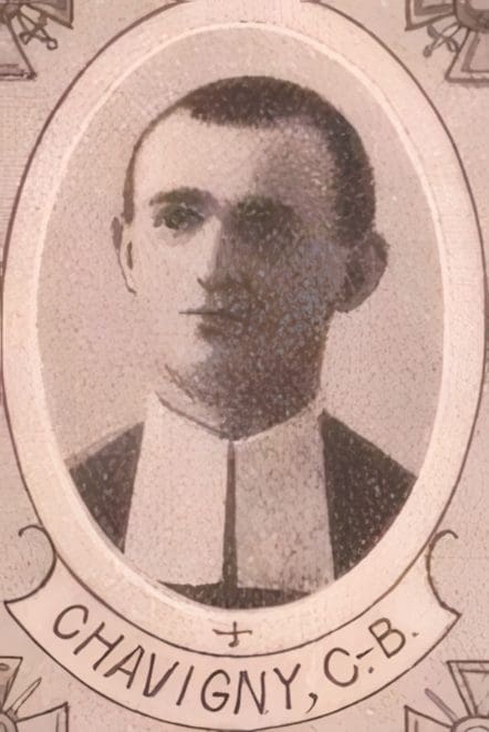 Portrait de CHAVIGNY Charles Bertrand, professeur, prêtre soldat de la Première Guerre mondiale